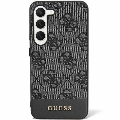 Eredeti tok GUESS GUHCS24LG4GLGR for SAMSUNG S24 Ultra (4G Bottom Stripe / black)