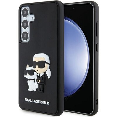 Eredeti tok KARL LAGERFELD KLHCS24M3DRKCNK for SASMSUNG S24 Plus (3D RUBBER KC NFT) black