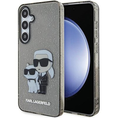 Eredeti tok KARL LAGERFELD KLHCS24SHNKCTGK for SASMSUNG S24 (IML GLIT NFT K&C) ezüst