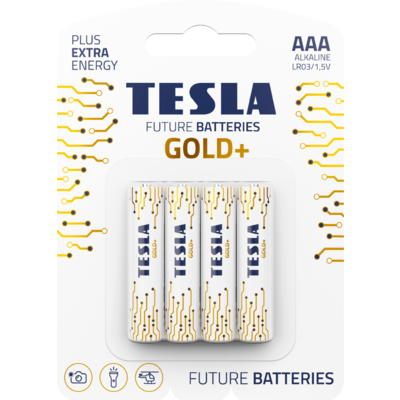 TESLA Alkaline battery AAA GOLD+[4x120]