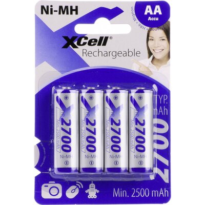 XCell X2700AA B4 Ceruzaakku NiMH 2700 mAh 1.2 V 4 db