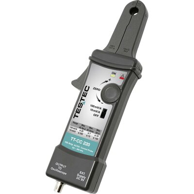 Testec TT-CC 220 Lakatfogó adapter Mérési tartomány A/AC: 50 mA - 100 A Mérési tartomány A/DC: 50 mA - 100 A