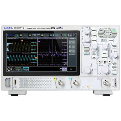 Rigol DHO812 Digitális oszcilloszkóp 100 MHz 1.25 GSa/mp 25 Mpts 12 bit 1 db