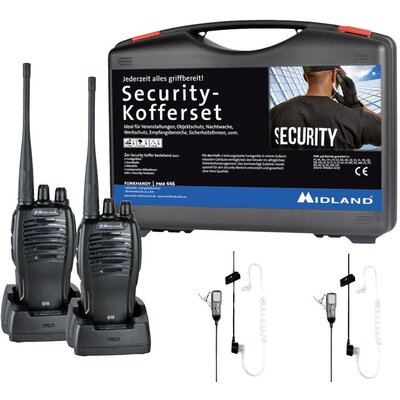 Midland G10 Pro PMR 2er Security-Koffer MA31 LK Pro C1107.S4 PMR készülék 2 részes készlet