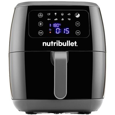 NUTRiBULLET CB NBA071B Forrólevegős fritőz 1800 W Tapadásmentes bevonat, BPA mentes, Forrólevegő funkció, Kijelzővel, Időzítő funkció Fekete