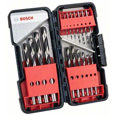 Bosch Accessories 2608577350 HSS Fém spirálfúró készlet 18 részes DIN 338 Hengeres befogószár 1 készlet