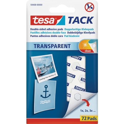 tesa TACK tesa® TACK - kétoldalon ragadó korongok Átlátszó