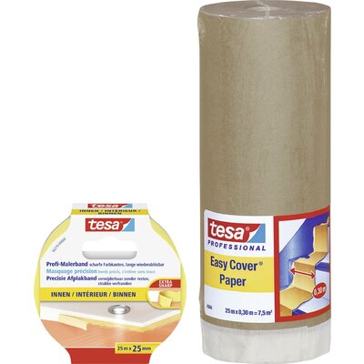 tesa tesa® Easy Cover Takarópapír tesa® Világosbarna, Sárga 1 készlet