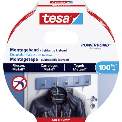 tesa ULTRA STRONG 77747-00000-00 Rögzítő szalag tesa® Powerbond Fehér (H x Sz) 5 m x 19 mm 1 db