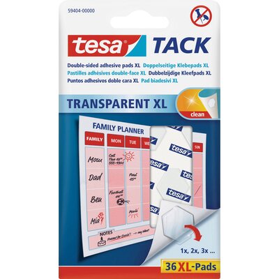 tesa TACK tesa® TACK - kétoldalon ragadó korongok Átlátszó