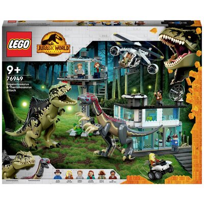 LEGO® JURASSIC WORLD™ 76949 Giganotosaurus és Therizinosaurus támadás