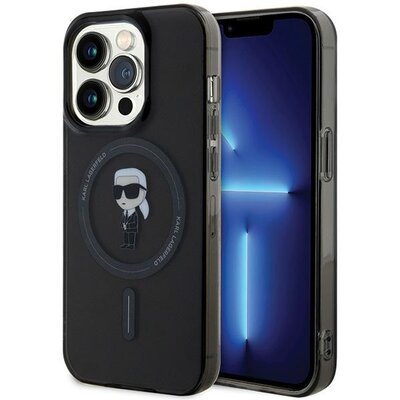 Eredeti tok KARL LAGERFELD KLHMP15LHFCKNOK for iPhone 15 PRO (Ikonik + MAG / black)