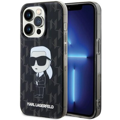 Eredeti tok KARL LAGERFELD KLHCP15LHNKMKLK for iPhone 15 PRO (Ikonik Monogram / black)