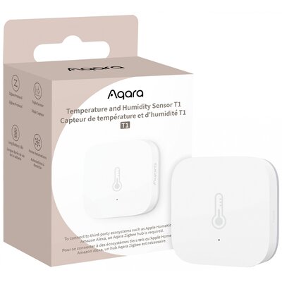 Aqara Hőmérséklet- és légnedvesség érzékelő TH-S02D Fehér Apple HomeKit, Alexa, Google Home