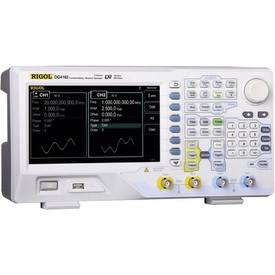 Rigol DG4062 Hálózatról működő függvénygenerátor 0.000001 Hz - 60 MHz 2 csatornás Színusz, Négyszög, Pulzus, Zaj, Tetszőleges, Háromszög