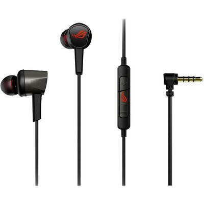 Asus ROG Cetra Core II Gamer In Ear headset Vezetékes Stereo Fekete/piros Hangerő szabályozás