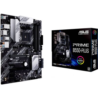 Asus PRIME B550-PLUS Alaplap Foglalat AMD AM4 Formafaktor ATX Alaplapi chipszet AMD® B550