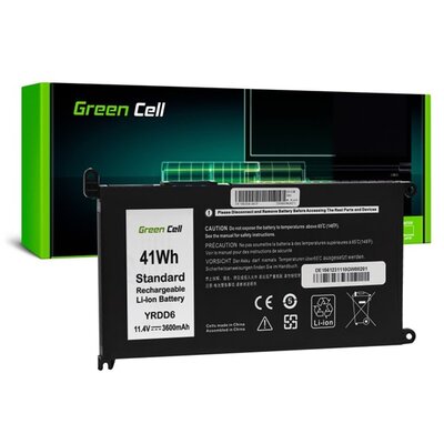 GREEN CELL DE156 GREEN CELL Li-Polymer akkumulátor (11,4V, 3600mAh, Dell Vostro 5490 5590 5481 Inspiron 5481 5482) FEKETE