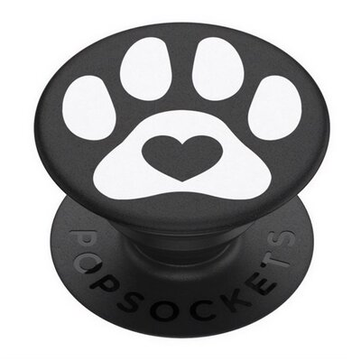 PopSockets 805579 POPSOCKETS telefontartó (készülékre ragasztható, többfunkciós, tappancs) FEKETE/FEHÉR