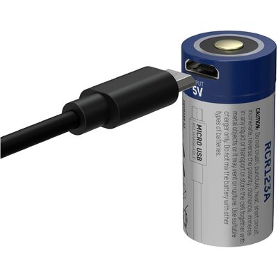 Ansmann 16340, Micro-USB Speciális akku 16340 Lítiumion 3.6 V 850 mAh