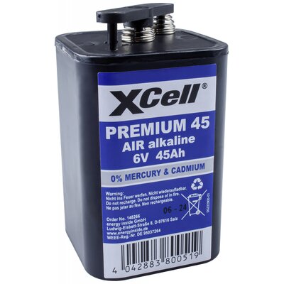 XCell Premium 45 Speciális elem 4R25 (lámpaelem) Rugós érintkező Cink-levegő 6 V 45000 mAh 1 db