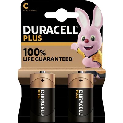 Babyelem Duracell Plus-C K2 Alkáli mangán 1.5 V 2 db