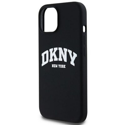 DKNY tok IPHONE 12 / 12 Pro kompatibilis MagSafe DKHMP12MSNYACH (DKNY HC MagSafe Silicone W/White Arch Logo) fekete