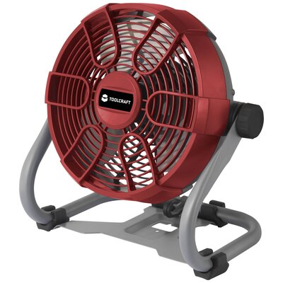 TOOLCRAFT TAWB-200 Akkus ventilátor 26 W (Ø x Ma) 275 mm x 350 mm Piros, Szürke, Fekete