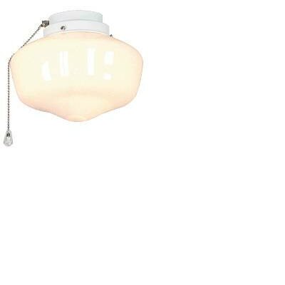 Mennyezeti ventilátor lámpa CasaFan 1 WE Schoolhouse opálüveg (fényes)