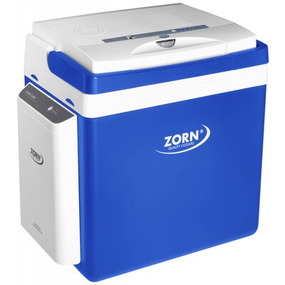 ZORN Cooler Z 26 LNE 7,8 Ah Hűtőláda EEK: E (A - G) Termoelektromos 12 V, 230 V DC/AC Kék-fehér 25 l Hűtési funkció: Delta T: akár 17°C-kal a környezeti