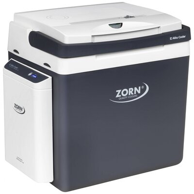 ZORN Cooler Z 26 LNP 7,8 Ah Hűtő- és fűtő láda EEK: D (A - G) Termoelektromos 12 V, 230 V DC/AC Fekete/fehér 25 l Hűtési funkció: Delta T: akár 20°C-kal a