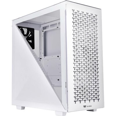 Thermaltake Divider 300 TG Air Snow Midi torony Számítógép ház Fehér 2 előre telepített hűtő, Oldalsó szélvédő, Porszűrő