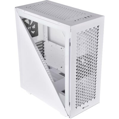 Thermaltake Divider 500 TG Air Snow Midi torony Számítógép ház Fehér 2 előre telepített hűtő, Oldalsó szélvédő, Porszűrő