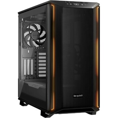 BeQuiet Dark Base 701 Gaming doboz Fekete 3 előretelepített hűtő, Beépített világítás, Ventilátor vezérlés, Oldalsó szélvédő, Porszűrő