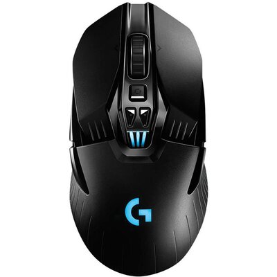 Logitech Gaming G903 Lightspeed Gamer egér Rádiójel vezérlésű Optikai Fekete 11 Gombok 16000 dpi Világít, Újratölthető, Vezeték nélküli töltés, Súly tuning