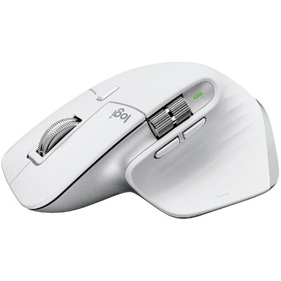 Logitech MX Master 3S For Mac Performance WLAN egér Vezeték nélküli Lézer Világosszürke 7 Gombok 8000 dpi Darkfield Laser Tracking, intelligens görgetőkerék,