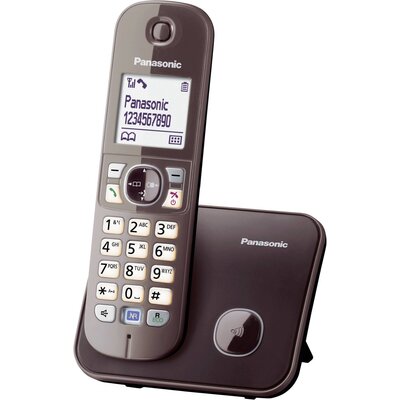 Panasonic KX-TG6811 DECT, GAP Vezeték nélküli analóg telefon Kihangosító Mokka