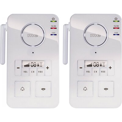 PMR intercom rádió készlet 446MHz-es vezeték nélküli intercom fehér színben m-e modern-electronics FS 2.1