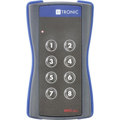 H-Tronic HT8Splus Vezeték nélküli adó 8 csatornás Frekvencia 868.35 MHz, 869.05 MHz, 869.55 MHz 3 V Max. hatótáv (szabad területen) 200 m