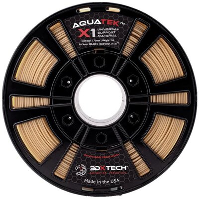 3D Xtech USM1010500N AQUATEK X1 ADVANCED USM 3D nyomtatószál vízben oldódó 1.75 mm 500 g Természetes bézs 1 db