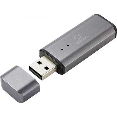 USB-s fejhallgató erősítő, szürke (matt), Renkforce RF-UHA-300