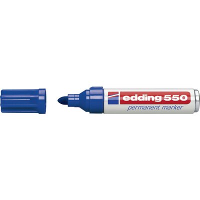 Edding edding 550 4-550003 Permanent marker Kék Vízálló: Igen