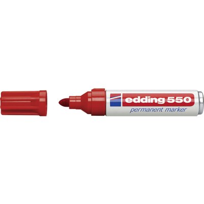 Edding edding 550 4-550002 Permanent marker Piros Vízálló: Igen