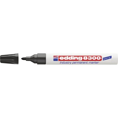 Edding 8300 industry permanent marker 4-8300001 Permanent marker Fekete Vízálló: Igen