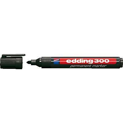 Edding 300 4-300001 Permanent marker Fekete Vízálló: Igen