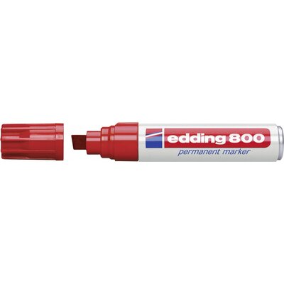 Edding 800 4-800-1-1002 Permanent marker Piros Vízálló: Igen