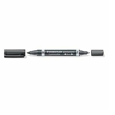 Staedtler Lumocolor duo 348 348-9 Permanent marker Fekete Vízálló: Igen