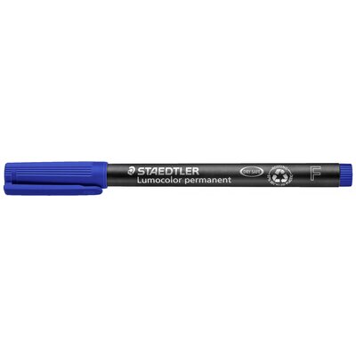 Staedtler Lumocolor permanent F DRY SAFE 318-3 Permanent marker Kék Vízálló: Igen