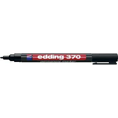 Edding 370 4-370001 Permanent marker Fekete Vízálló: Igen