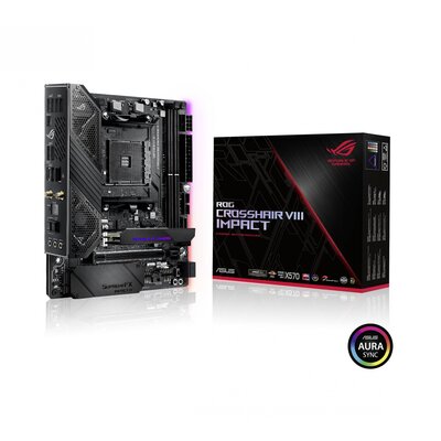 Asus ROG CROSSHAIR VIII IMPACT Alaplap Foglalat AMD AM4 Formafaktor Mini-DTX Alaplapi chipszet AMD® X570